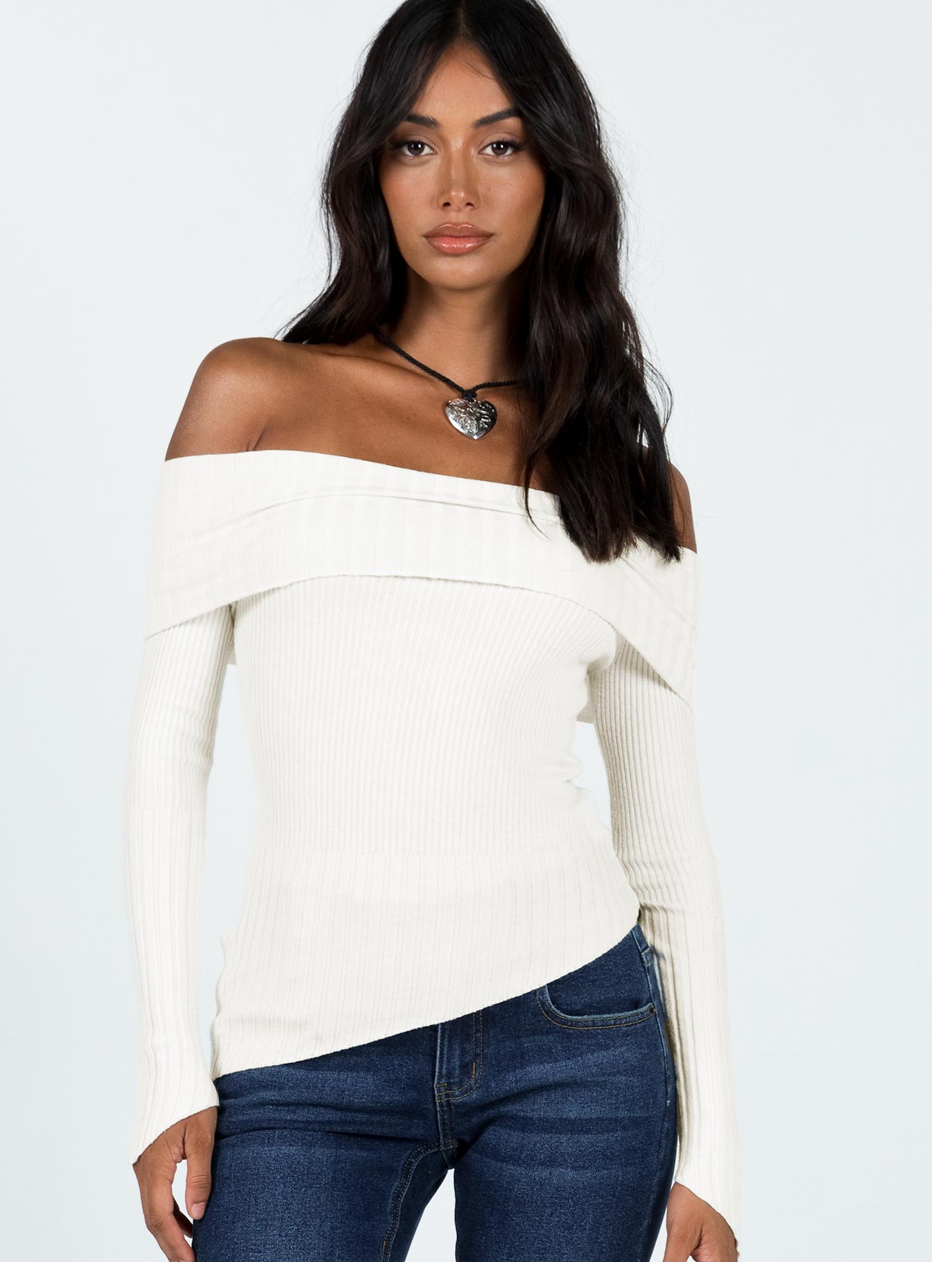 Over the best sale shoulder sweater