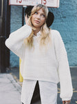 Calvary Sweater White Princess Polly  Cropped 