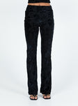 Black pants Thick waistband Slim leg  Good stretch Fully lined 