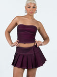 Motel Zabini Skirt Burgundy