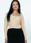 Laraine Long Sleeve Top Cream