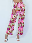 Princess Polly   Floral Field Pants Pink