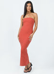 Oscar Midi Dress Rust