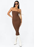 Maxi dress Ribbed material  Sweetheart neckline  Good stretch 