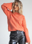 Duncan Oversized Sweater Orange