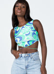 Jocelyn Top Green Floral