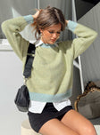 Sweater 97% recycled post consumer polyester 3% conventional elastane Soft knit material  Good stretch  Unlined 