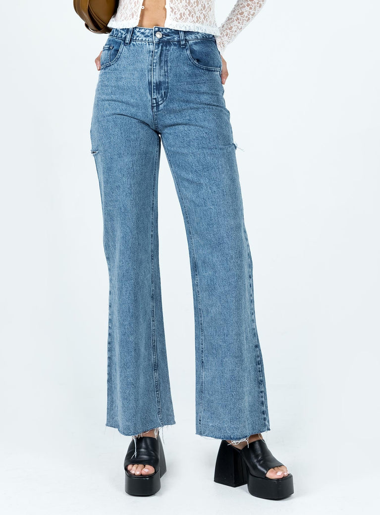 Flloyd Wide Leg Jean Denim