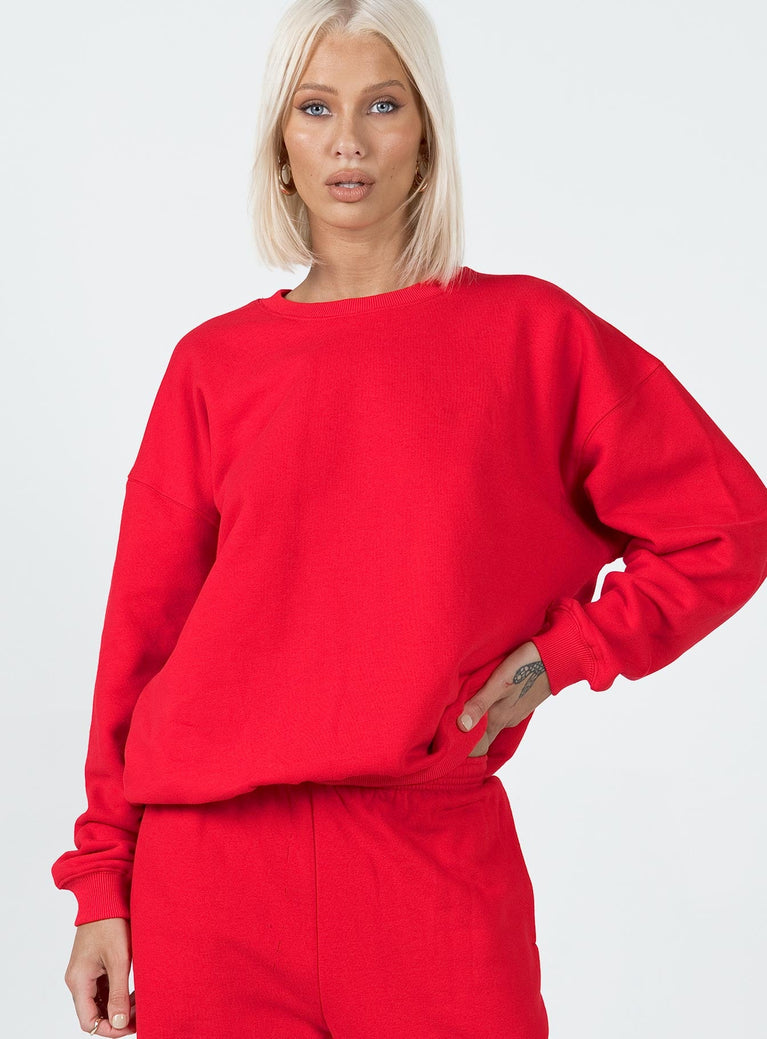 Sweater Oversized fit  50% polyester 50% cotton  Drop shoulder  Soft lining