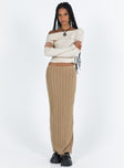 Nicolle Maxi Skirt Beige