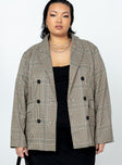 Mrs Nancy Blazer Beige Curve