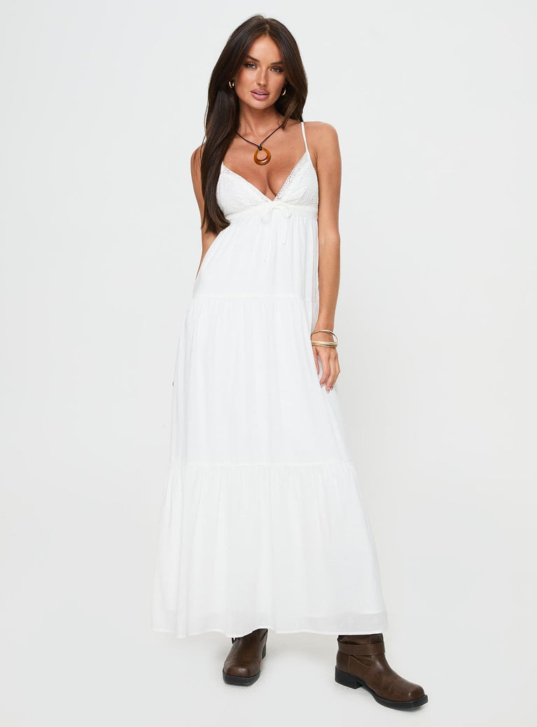 Nicoletta Maxi Dress White
