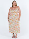 Amara Floral Midi Dress Multi Curve