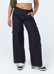 Princess Polly high-rise  Boulevard Low Rise Cargo Pants Navy