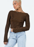 Elliston Long Sleeve Top Copper