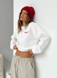 Pizzeria Sweater White