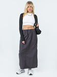 Crosswalk Maxi Skirt Slate