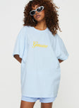 Genuine Oversized Tee Blue