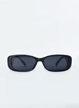 Black sunglasses Tinted lenses Moulded nose bridge 