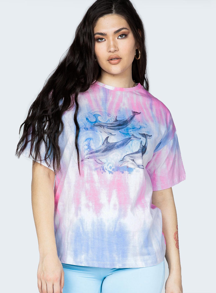 Dolphin Tie Dye Tee Multi