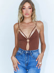 Knox Bodysuit Brown