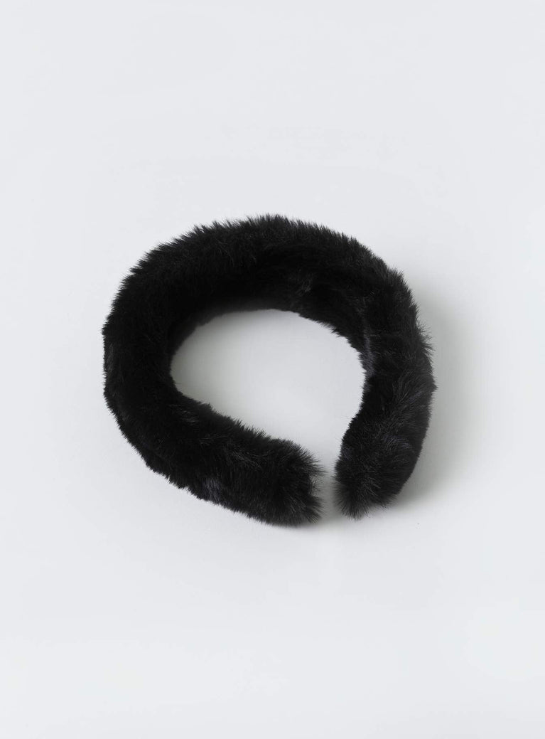 Headband Faux fur material Lightweight