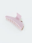 Pink hair clip Claw clip style Sparkle finish