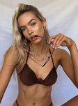 Stella Bikini Top Brown