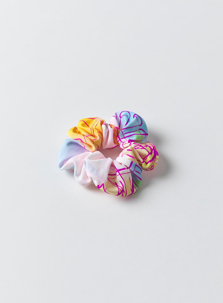 Scrunchie Graphic print