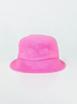 Bucket hat Terry towelling material Soft brim Inner band Fully lined