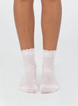 Socks Princess Polly Exclusive Delicate knit material  Ruffled ankle  Good stretch   OSFM