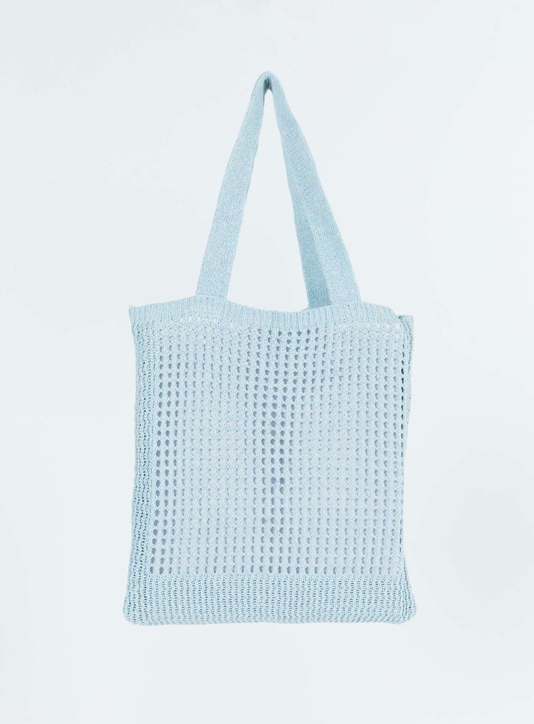 Tote bag Crochet material Fixed shoulder straps