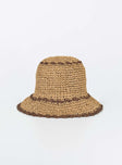 Zeldine Crochet Hat Brown