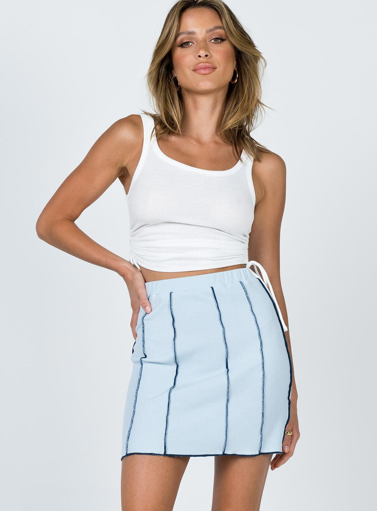 Nelle Mini Skirt Blue