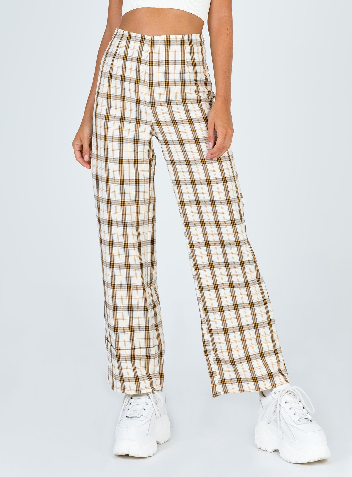 Princess polly gingham on sale pants