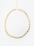 Gold-toned chain belt Lobster clasp fastening 