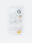 iPhone case  Clear plastic style 3D detail Clip on Lightweight