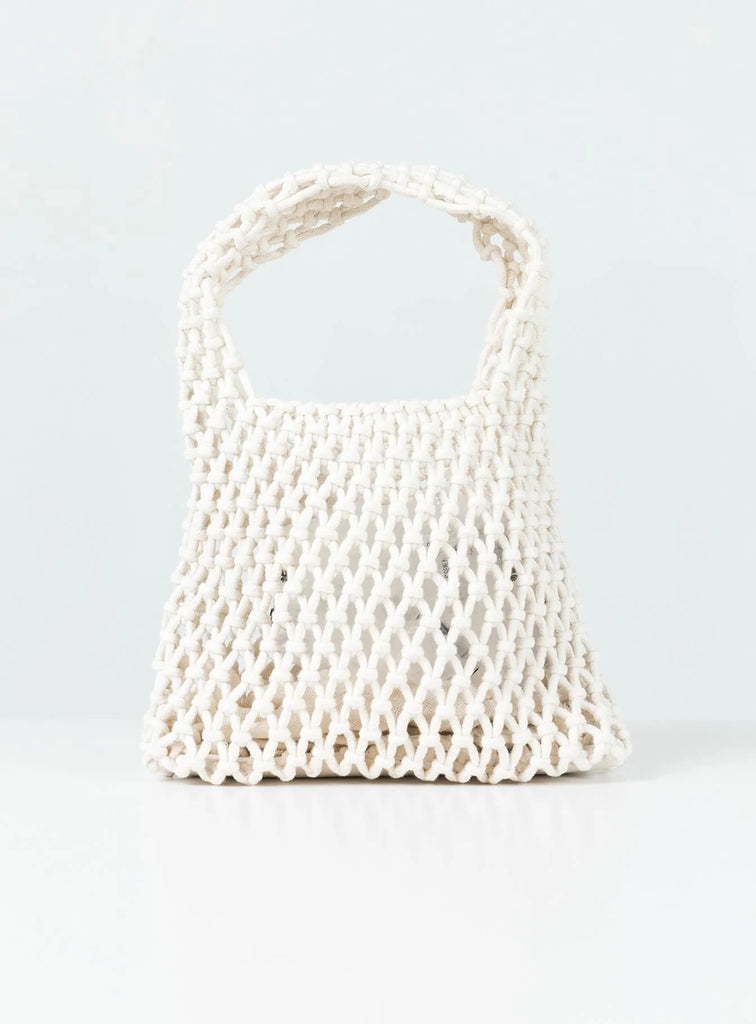 Tahlee Crochet Bag White