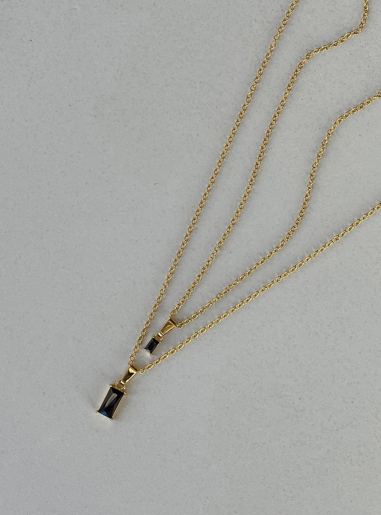 Amali Necklace Pack Gold / Black