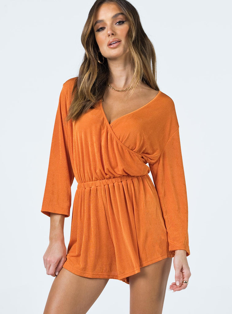 Hilda Playsuit Orange