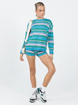 Tallow Knit Stripe Sweater Multi Princess Polly  Cropped 