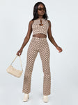 Motel Zoven Trouser Chain Tangle Beige