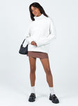 Oswin Turtleneck Sweater White Princess Polly  regular 