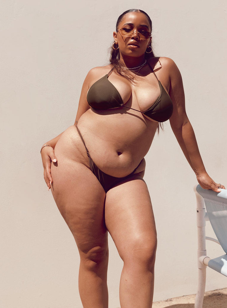 Kaila Bikini Bottom Chocolate Curve