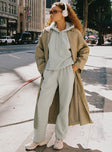 Pave The Way Trench Coat Beige