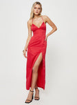 Maxi dress Slim fitting, silky material, adjustable shoulder straps, lace-up back with tie fastening, invisible zip fastening at back Non-stretch, fully lined