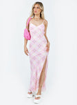 Princess Polly Sweetheart Neckline  Amity Maxi Dress Pink Multi