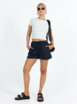 Clark Shorts Navy Princess Polly mid-rise 