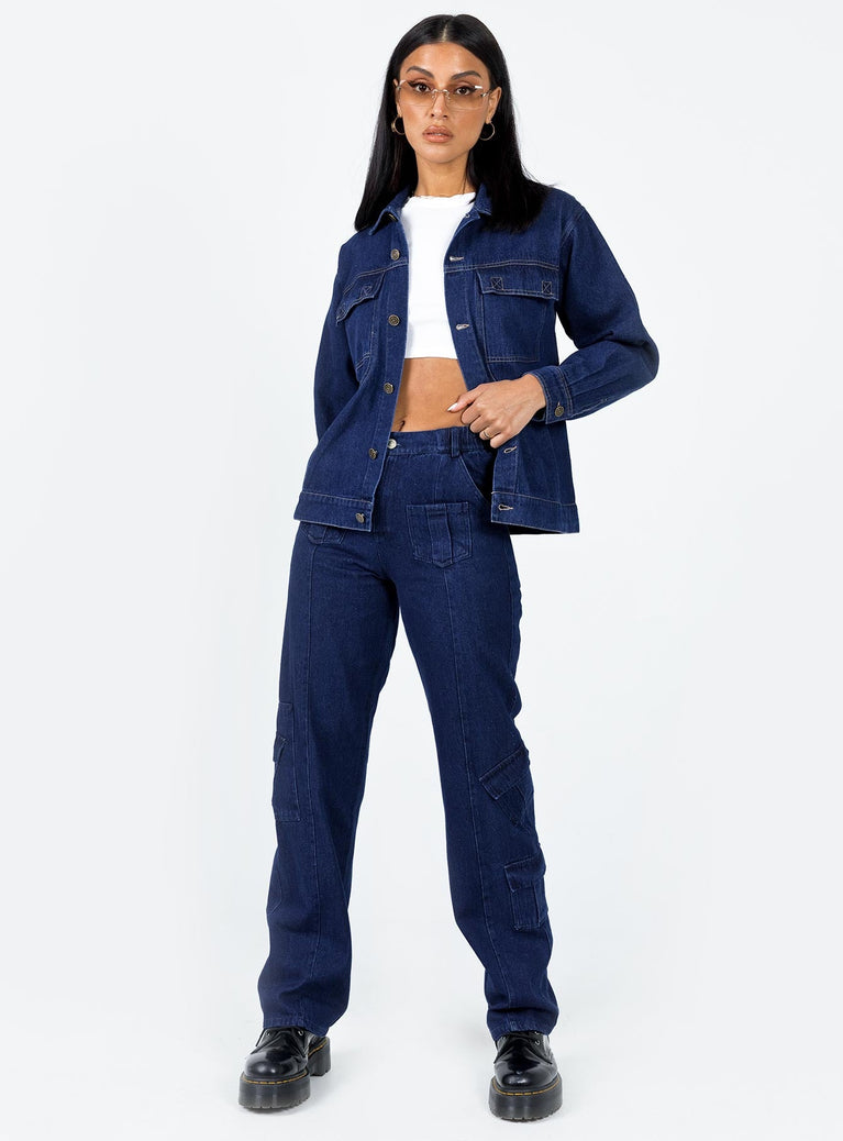 The Nina Cargo Jeans Denim