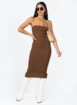 Maxi dress Ribbed material  Sweetheart neckline  Good stretch 